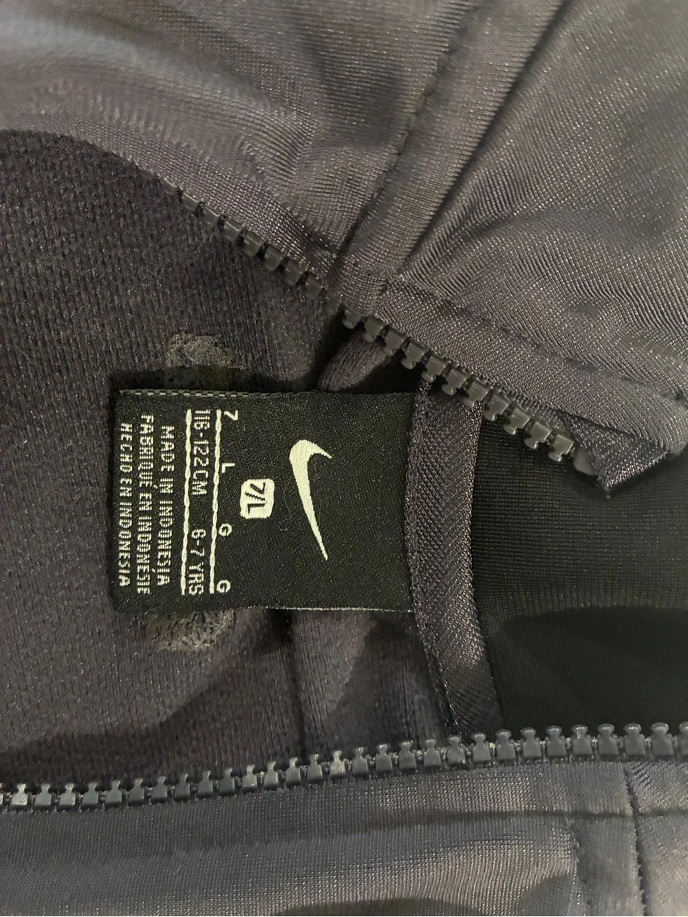 Nike Kids' Black & Charcoal Zip-Front Jacket